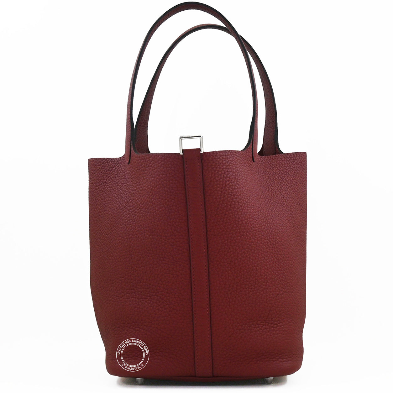 Hermès Picotin 22cm Rouge H Clemence PHW
