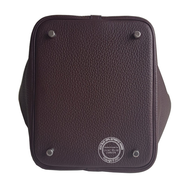 Hermès Picotin 22cm Rouge Sellier Clemence PHW