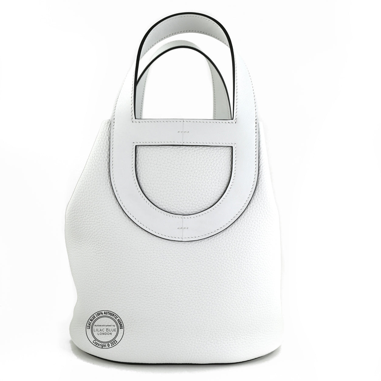 Hermes In The Loop 23cm New White Clemence GHW