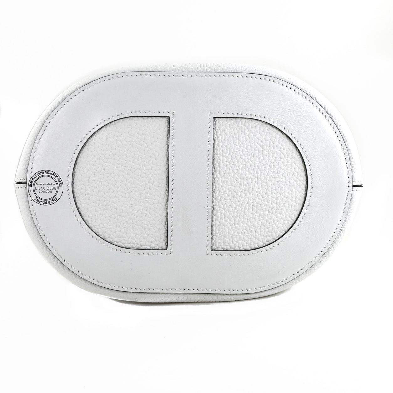 Hermes In The Loop 23cm New White Clemence GHW