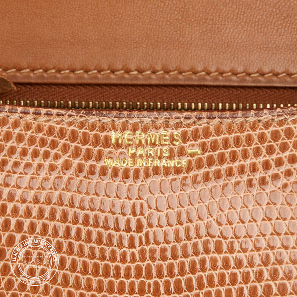 Hermès Constance 23cm Sesame Lizard GHW - Vintage