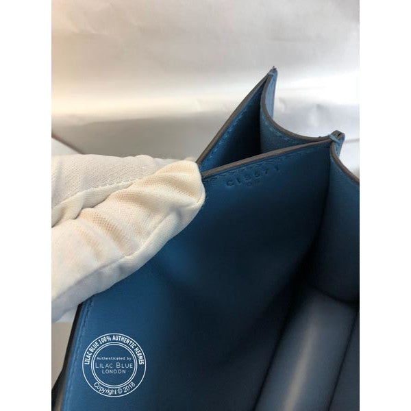 Hermès Constance 24cm Bleu Azur Epsom GHW