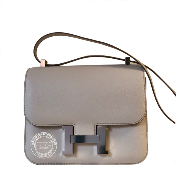 Hermès Constance 24cm Beton Evercolor PHW