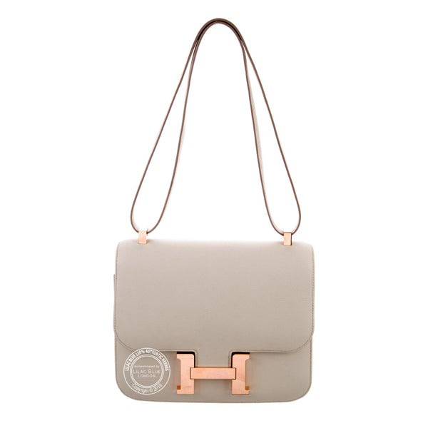 Hermès Constance 24cm Beton Evercolor RGHW