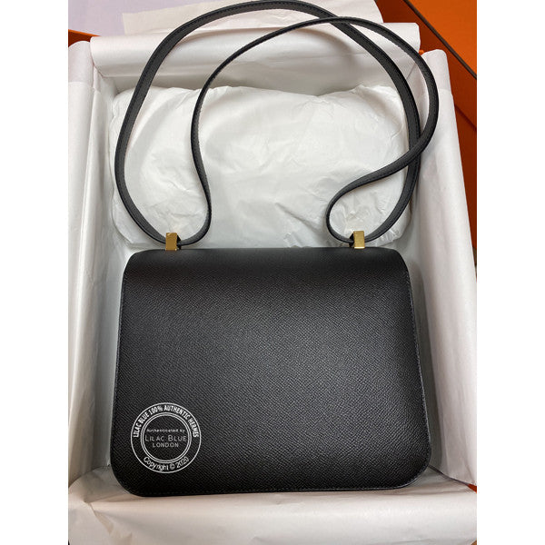 Hermès Constance 24cm Black Epsom GHW
