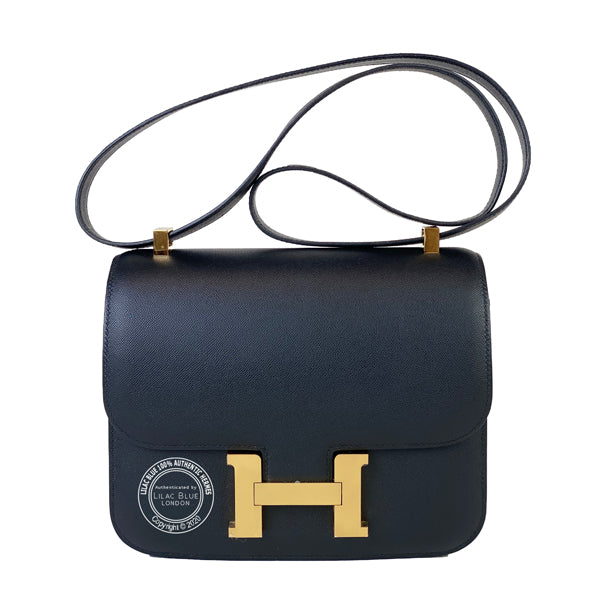 Hermès Constance 24cm Black Monsieur GHW