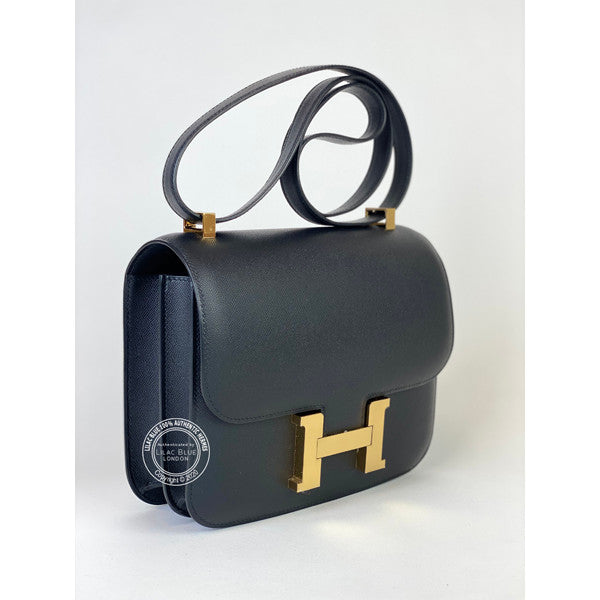 Hermès Constance 24cm Black Monsieur GHW