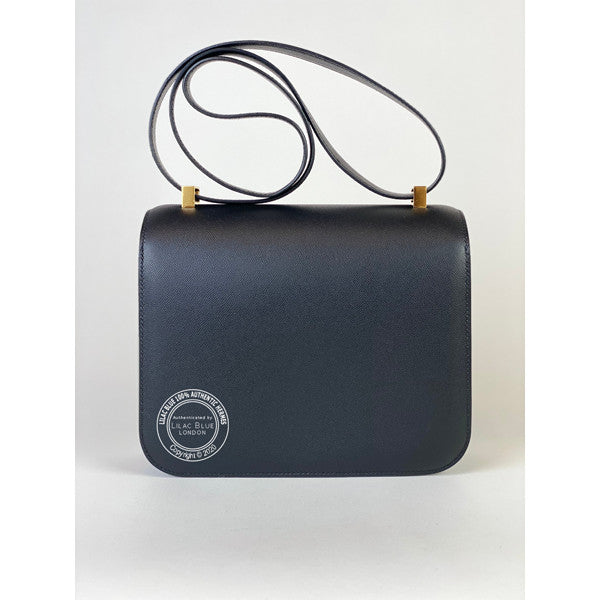 Hermès Constance 24cm Black Monsieur GHW