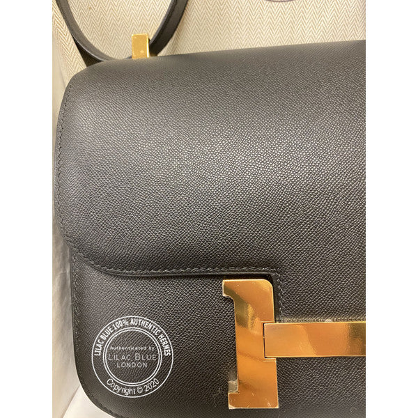 Hermès Constance 24cm Black Monsieur GHW