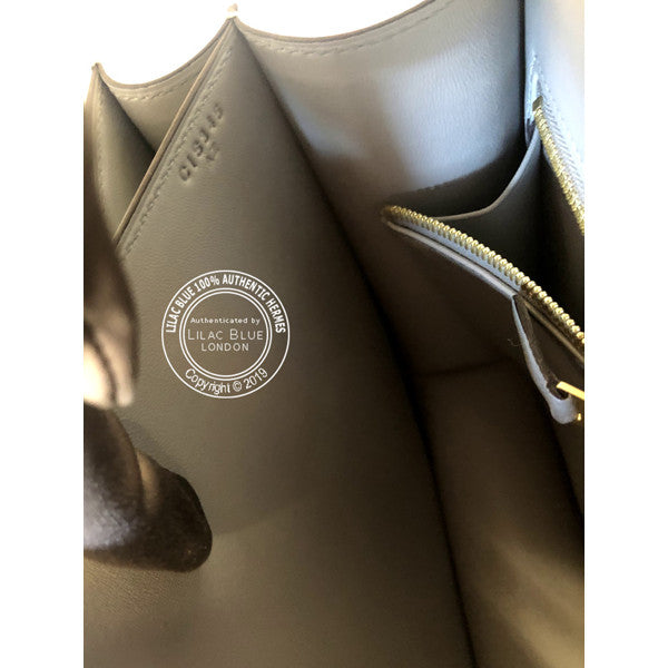 Hermès Constance 24cm Bleu Glacier Epsom GHW