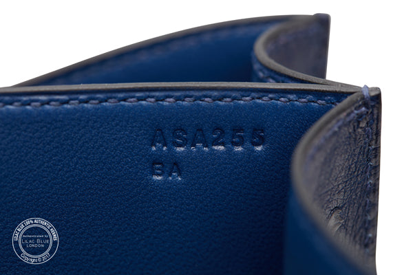 Hermès Constance 24cm Bleu Indigo Ostrich PHW