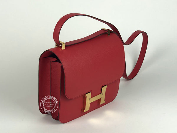 Hermès Constance 24cm Bougainvillea Epsom GHW