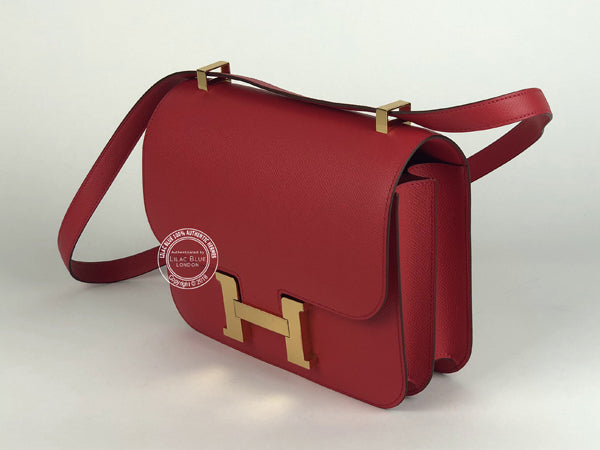 Hermès Constance 24cm Bougainvillea Epsom GHW