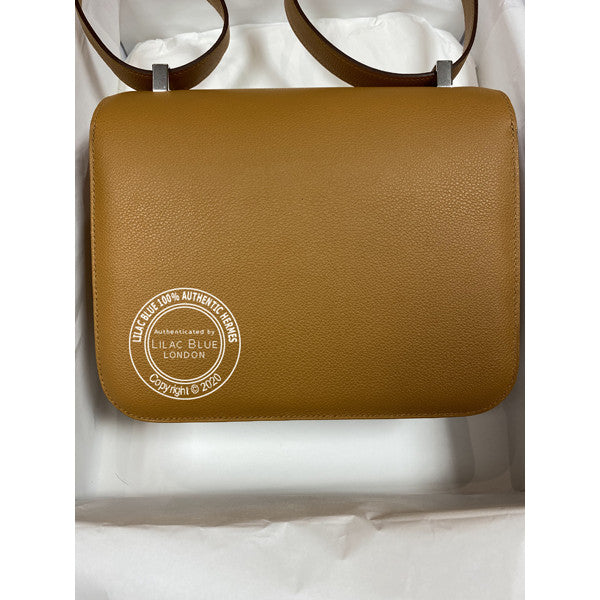 Hermès Constance 24cm Natural/Rose d'Ete Evercolor PHW