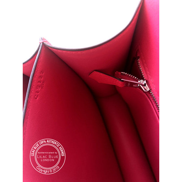 Hermès Constance 24cm Rose Extreme Epsom PHW