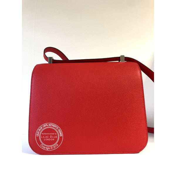 Hermès Constance 24cm Rouge de Coeur Epsom PHW