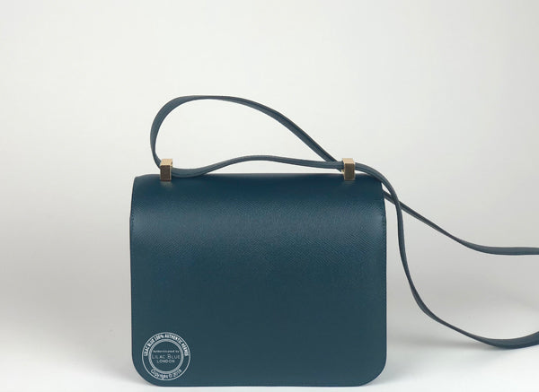 Hermès Constance 24cm Vert Cypress Epsom GHW