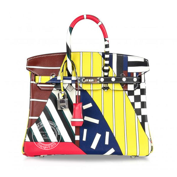 Hermès Birkin 25cm One Two Three & Away Swift PHW