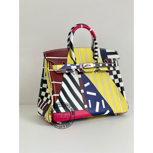 Hermès Birkin 25cm One Two Three & Away Swift PHW