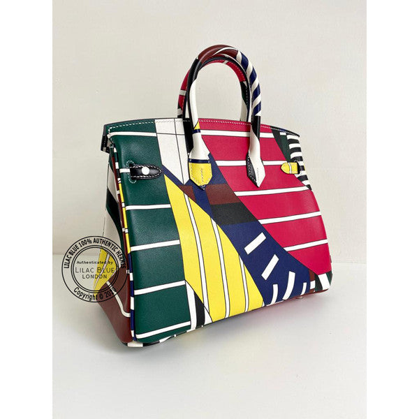 Hermès Birkin 25cm One Two Three & Away Swift PHW