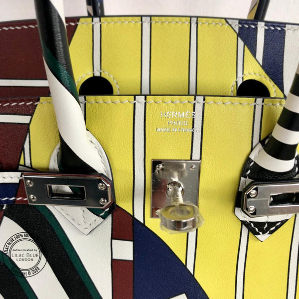 Hermès Birkin 25cm One Two Three & Away Swift PHW