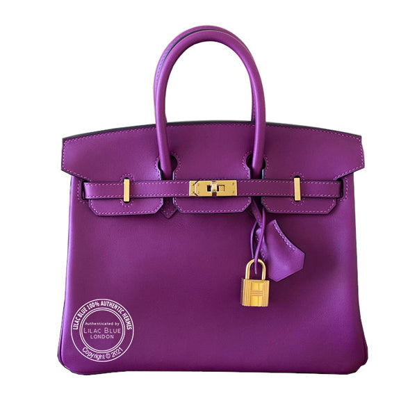 Hermès Birkin 25cm Anemone Swift GHW
