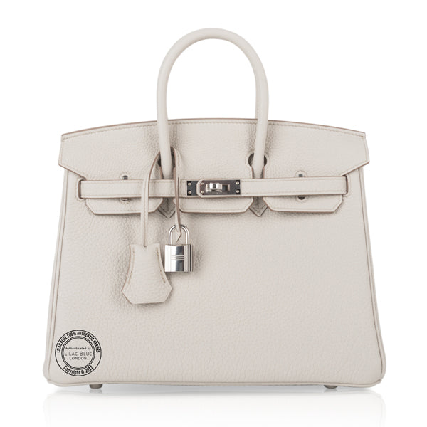 Hermès Birkin 25cm Beton Togo PHW