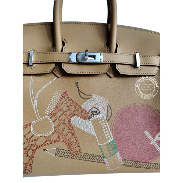 Hermès Birkin 25cm Biscuit In & Out Limited Edition Swift PHW