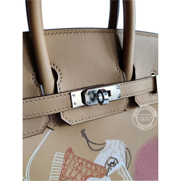 Hermès Birkin 25cm Biscuit In & Out Limited Edition Swift PHW