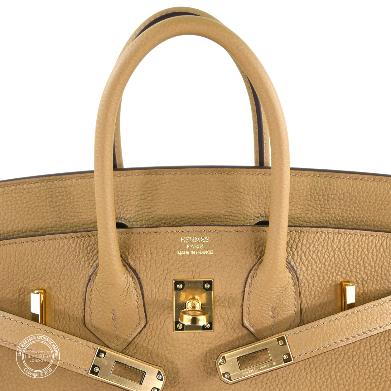 Hermès Birkin 25cm Biscuit Togo GHW