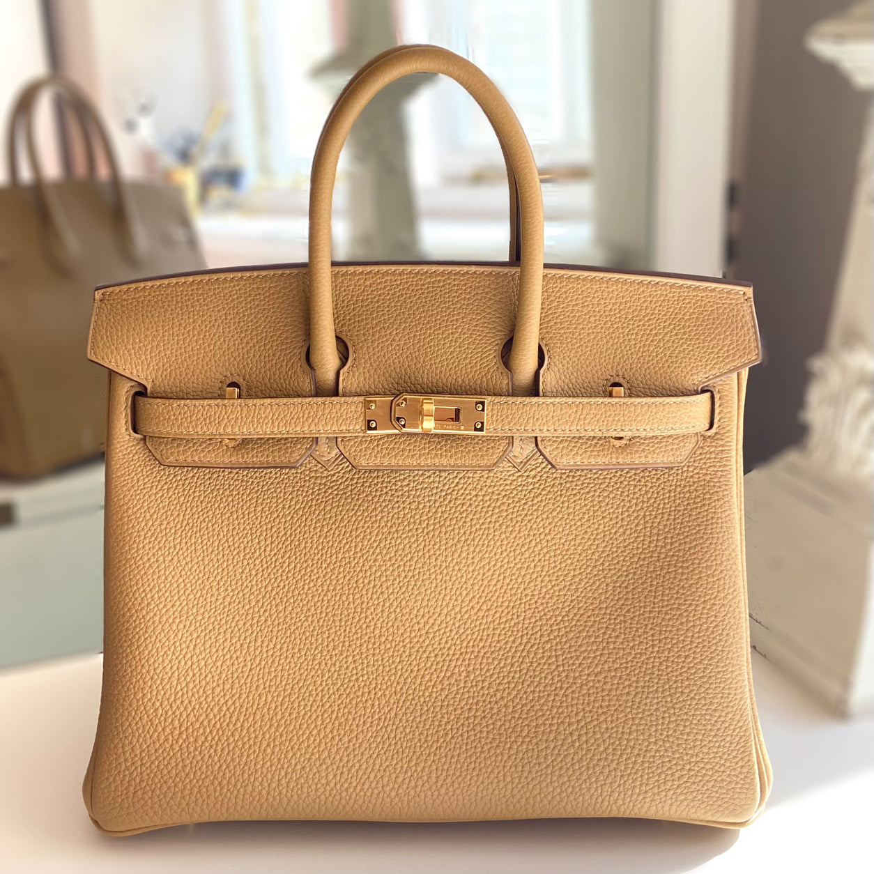 Hermès Birkin 25cm Biscuit Togo GHW