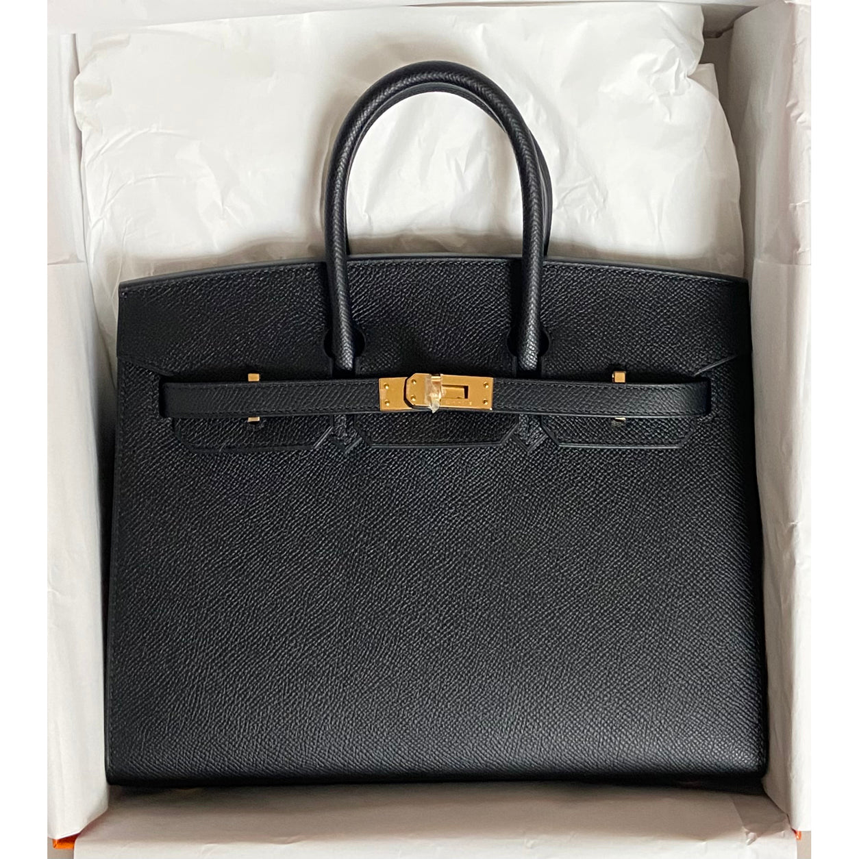 Hermès Birkin 25cm Black Epsom Sellier GHW