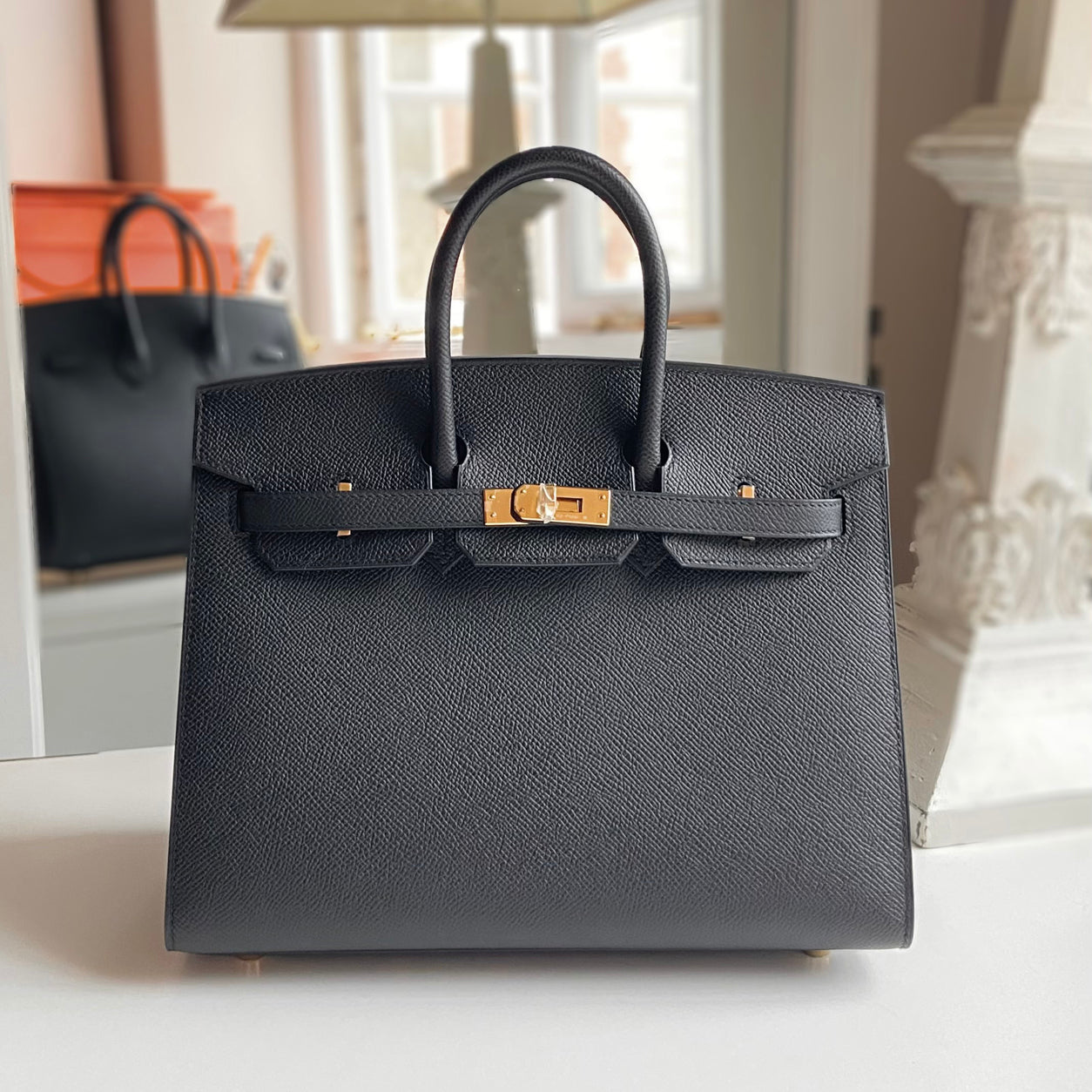 Hermès Birkin 25cm Black Epsom Sellier GHW