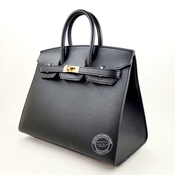 Hermès Birkin 25cm Black Epsom Sellier RGHW