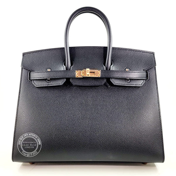 Hermès Birkin 25cm Black Epsom Sellier RGHW
