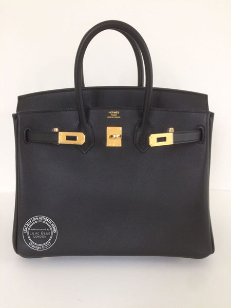 Hermes Birkin 25cm Black Birkin Swift GHW