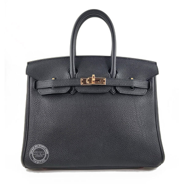Hermès Birkin 25cm Black Togo GHW - Preloved