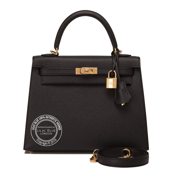 Hermès Kelly 25cm Black Epsom GHW