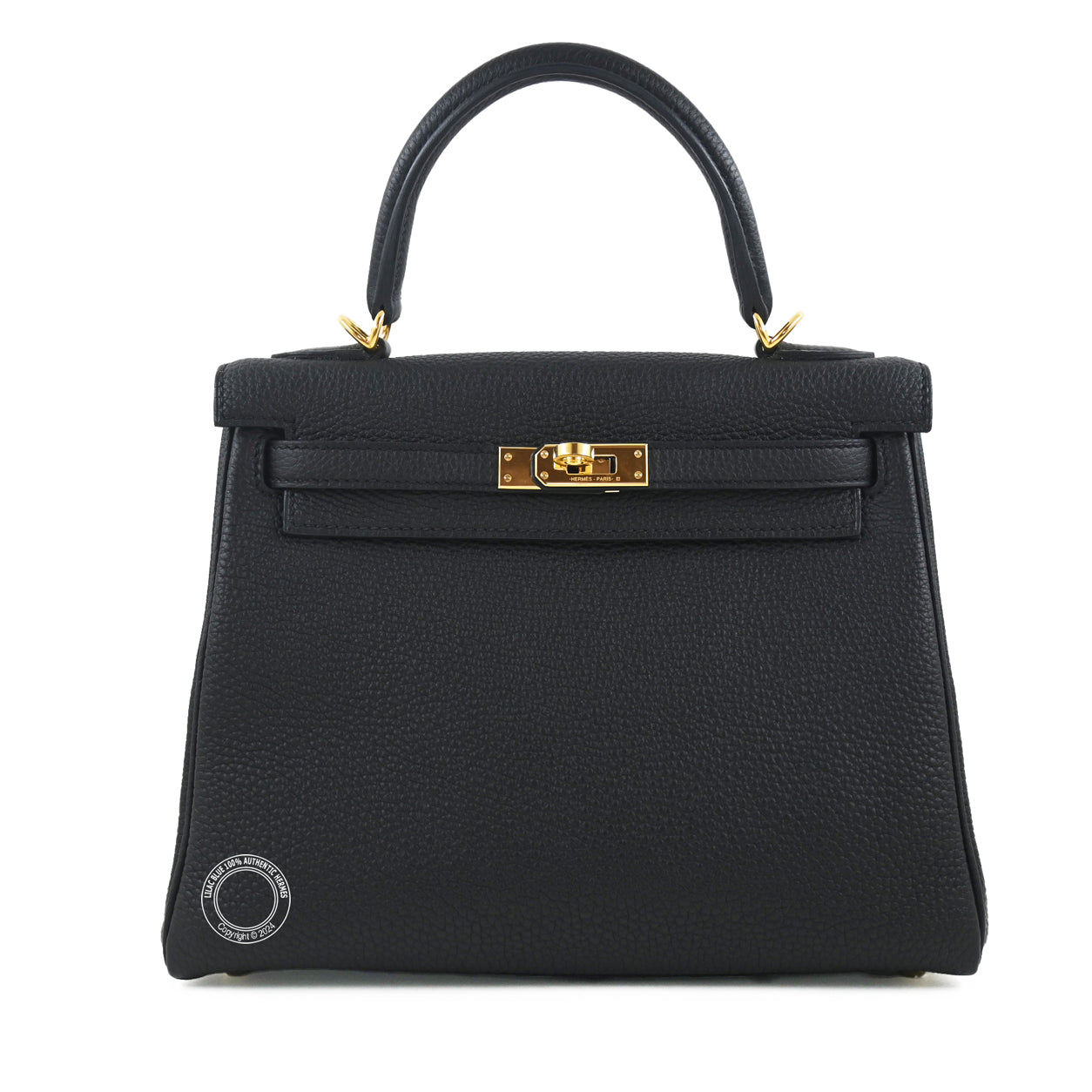 Hermès Kelly 25cm Black Togo GHW