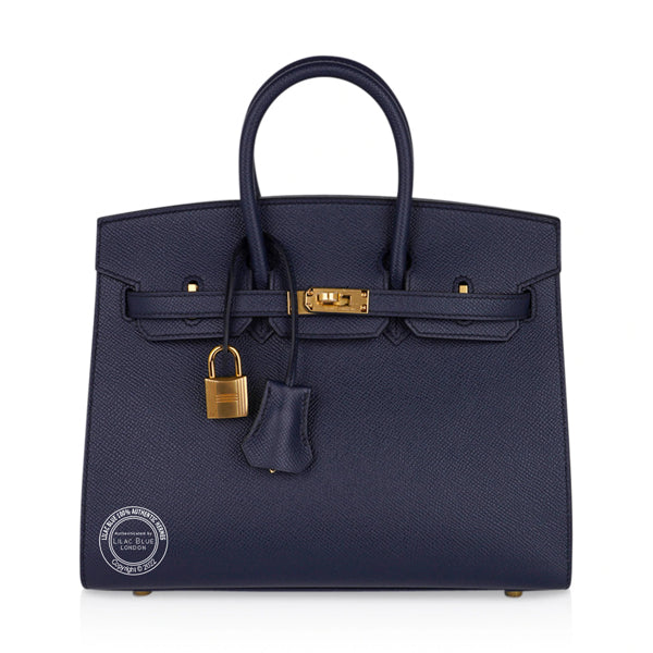 Hermès Birkin 25cm Bleu Indigo Sellier Epsom GHW