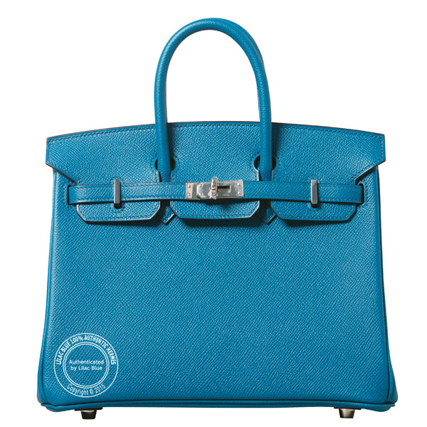 Hermès Birkin 25cm Bleu Izmir Epsom PHW