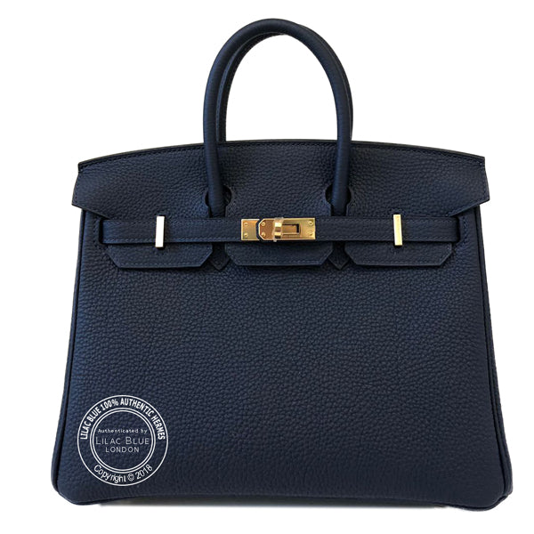 Hermès Birkin 25cm Bleu Nuit Togo GHW