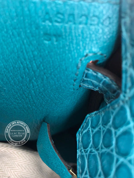 Hermès Birkin 25cm Bleu Paon Matte Alligator GHW