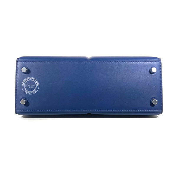 Hermès Kelly 25cm Bleu Saphir Padded Swift PHW