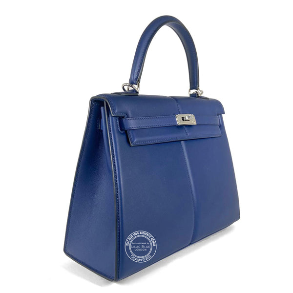 Hermès Kelly 25cm Bleu Saphir Padded Swift PHW