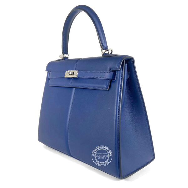 Hermès Kelly 25cm Bleu Saphir Padded Swift PHW