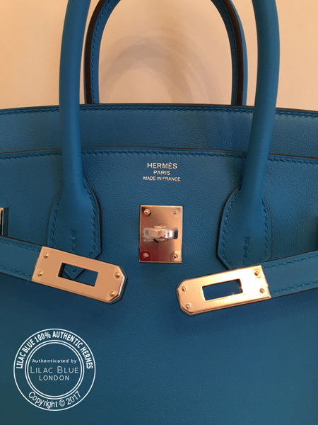 Hermes Birkin 25cm Bleu Zanzibar Swift PHW