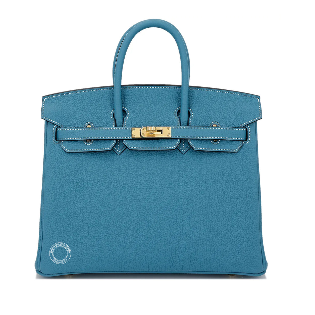 Hermès Birkin 25cm Blue Jean Togo GHW