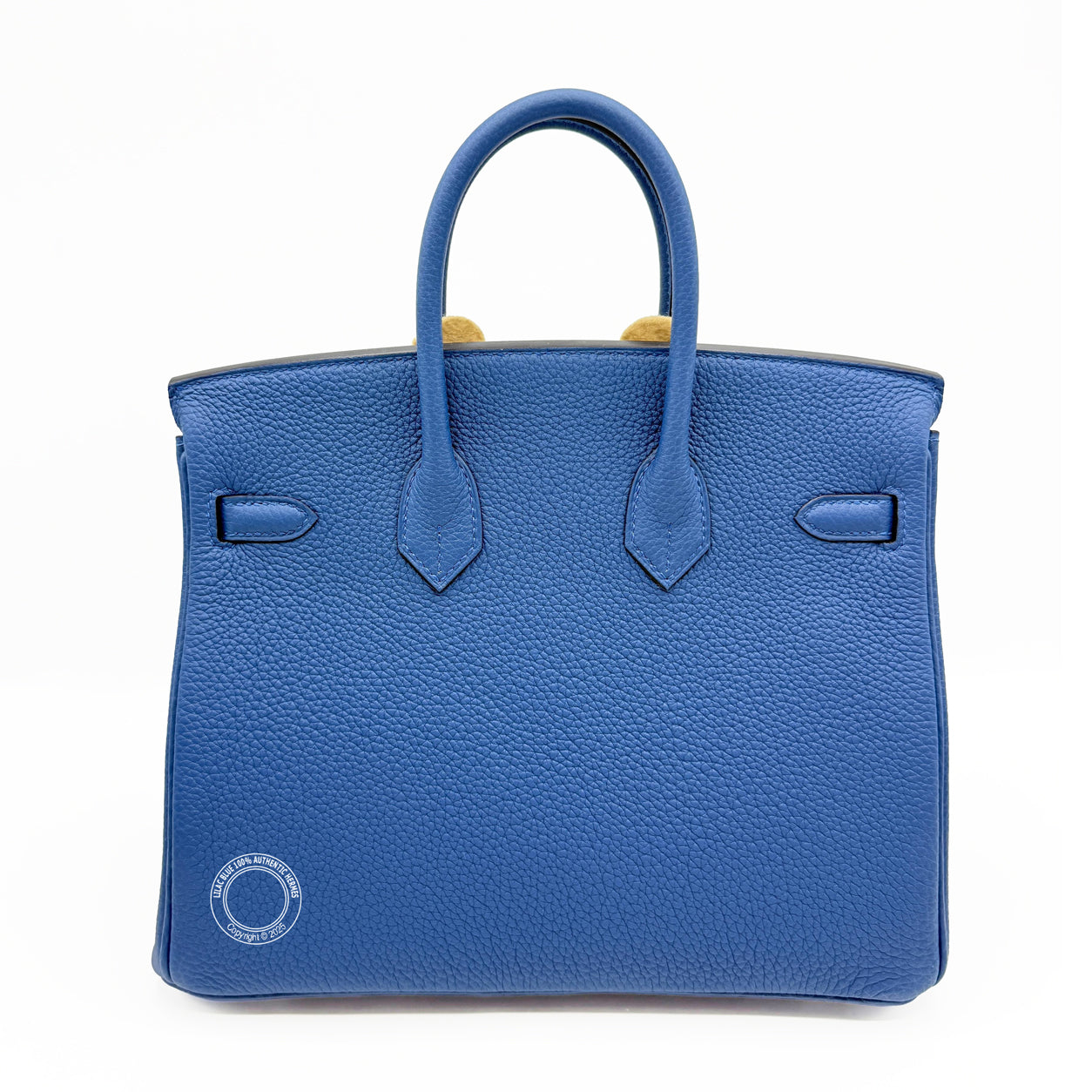 Hermes Birkin 25cm Bleu Tie Togo PHW