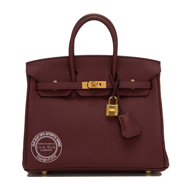 Hermès Birkin 25cm Bordeaux Togo GHW